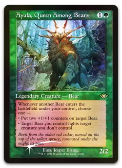 Ayula, Queen Among Bears (Retro Frame) #19 (Foil) NM Modern Horizons Magic MTG - Image 1