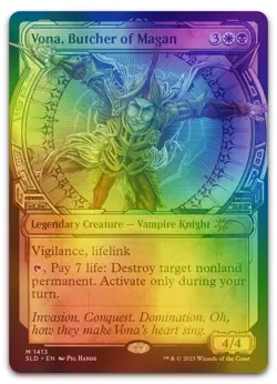 Vona, Butcher of Magan (Rainbow Foil) #1413 (NM) Secret Lair Drop SLD Magic MTG - Image 1