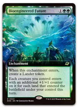 Bioengineered Future (Extended Art) #340 (Foil) NM Edge of Eternities Magic MTG - Image 1
