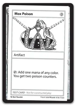 Mox Poison (NM) MB2 Playtest MB2PC Magic MTG - Image 1