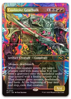 Coalstoke Gearhulk (Borderless) #349 (Foil) (NM) Aetherdrift DFT Magic MTG - Image 1