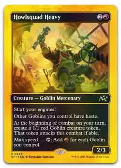 Howlsquad Heavy (First-Place Foil) #463 (NM) Aetherdrift DFT Magic MTG - Image 1