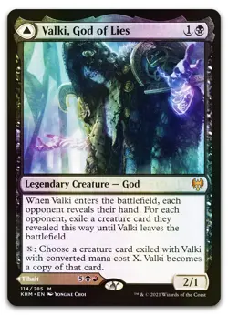 Valki, God of Lies #114 (Foil) (NM) Kaldheim KHM Magic MTG - Image 1