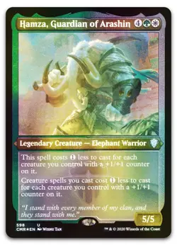 Hamza, Guardian of Arashin (Foil Etched) #598 NM Commander Legends CMR Magic MTG - Image 1
