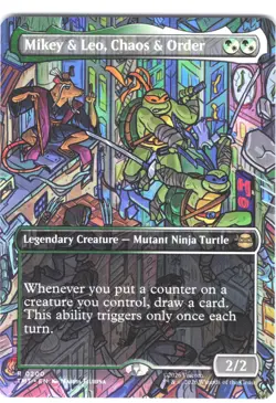 Mikey & Leo, Chaos & Order #200 Teenage Mutant Ninja Turtles Regular Rare - Image 1