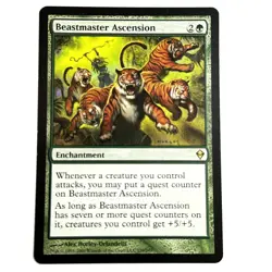 Beastmaster Ascension 159 R Zendikar Magic the Gathering MTG LP - Image 1