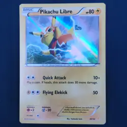 Pokemon Pikachu Libre Basic Holo & Regular 2016 2 Card Lot English TCG - Image 1