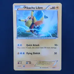 Pokemon Pikachu Libre Basic Holo & Regular 2016 2 Card Lot English TCG - Image 3
