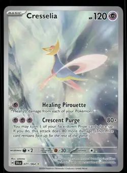 Pokemon Cards Cresselia 071/064 Shrouded Fable Illustration Rare NM - Image 1