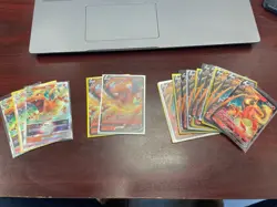Pokemon Sword & Shield Charizard VSTAR & Charizard V Cards Lot of 19 Cards - Image 1