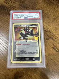 Pokemon TCG Greninja Gold Star SWSH144 PSA 9 Celebrations Promo Card 2021 - Image 1