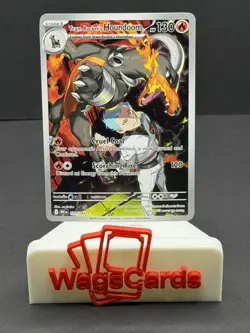 2025 Pokemon Destined Rivals Team Rocket's Houndoom #191 Illustration Rare Raw - Image 1
