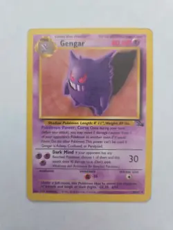 Pokemon TCG Gengar Fossil 20/62 Non-Holo Rare, HP Condition - Image 1