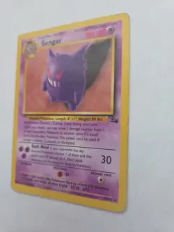 Pokemon TCG Gengar Fossil 20/62 Non-Holo Rare, HP Condition - Image 3