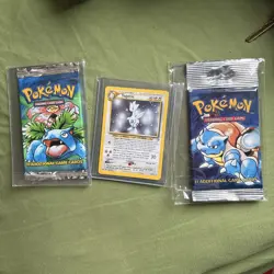 2x Pokemon Base Set Booster Packs Blastoise Art venasuar art + togetic 16/111 - Image 1