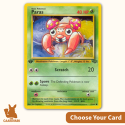 Paras 59/64 1st Edition Jungle Set | WOTC Vintage Pokemon TCG Card - Image 1