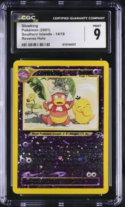 CGC 9 MINT Slowking 14/18 Reverse Holo 2001 Pokemon Southern Islands - Image 1