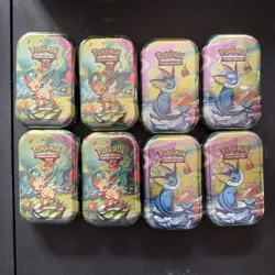 Pokemon Prismatic Evolutions Tin Lot Of 8 Sealed Tins - Image 1