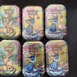 Pokemon Prismatic Evolutions Tin Lot Of 8 Sealed Tins - Image 3