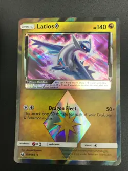 Latios 108/168 PRISM STAR HOLO RARE Pokemon SM Celestial Storm NM 2018 - Image 1