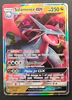 Pokemon Salamence GX 44/70 Dragon Majesty Near Mint - Image 1