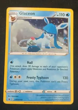 2019 Pokemon SWSH Black Star Glaceon SWSH192 Cosmos Holo NM English - Image 1