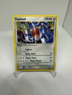 Pokemon TCG Exploud EX Emerald Holo Rare Card 3/106 - Image 1