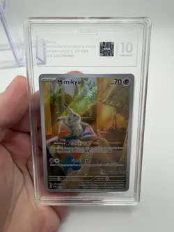 Pokemon Paldean Fates Mimikyu Pokemon Center ETB Promo - TAG GEM MINT 10 - Image 2