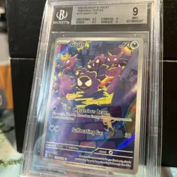 Pokemon Gastly 177/162 Sv05: Temporal Forces Holo BGS 9 Mint - Image 1