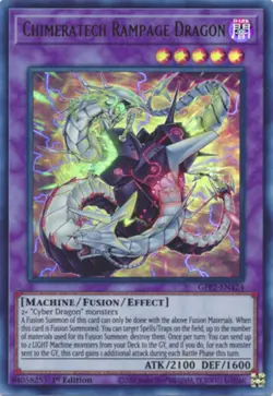 Chimeratech Rampage Dragon - GFP2-EN124 - Ultra Rare - 1st Edition - Lightly Pla - Image 1