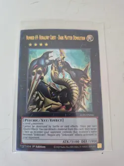 YuGioh Number 69: Heraldry Crest - Dark Matter Demolition ALIN-EN046 UR 1st Ed - Image 1
