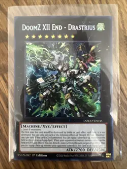 Yugioh DoomZ XII End - Drastrius DOOD-EN045 Secret Rare 1st Edition NM - Image 1
