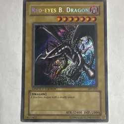 Konami Red-Eyes B. Dragon Limited Edition Holo Secret Rare 2002 Tin BPT-005 - Image 1