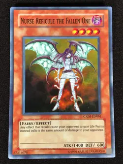 Yugioh Nurse Reficule The Fallen One GX05-EN001 Super (NM) - Image 1