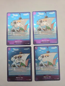 One Piece TCG Going Merry EB02-041 R Anime 25th Collection ENGLISH PLAYSET X4 - Image 1