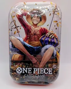 One Piece Card Game Tin Pack Set Vol. 2 - Monkey D Luffy (OP-13) Factory Sealed - Image 1