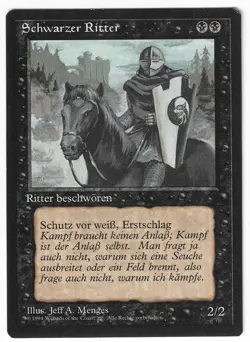 ►Magic-Style◄ MTG - Black Knight - German Revised FBB - EX - Image 1