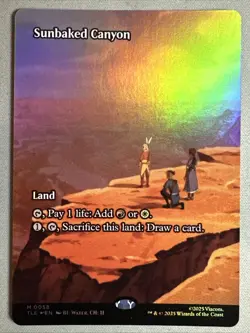 MTG / Sunbaked Canyon / TLE / #58 / FOIL (Borderless) / Mythic / NM - Image 1