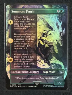 Summon: Fenrir [Borderless Foil] #372 Magic Final Fantasy - Image 1