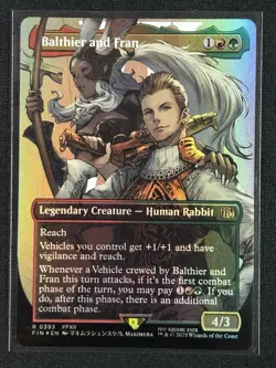 Balthier and Fran [Borderless Foil] #393 Magic Final Fantasy - Image 1