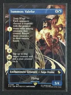 Summon: Valefor [Borderless] #197 Magic Final Fantasy Commander - Image 1
