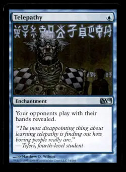 Telepathy LP Light Play Magic 2010 MTG [9389] - Image 1