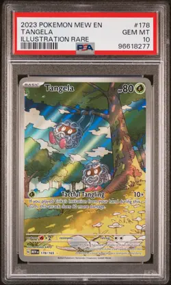 PSA 10 Gem Mint Tangela 178/165 Illustration Rare Scarlet & Violet 151 Pokemon - Image 1