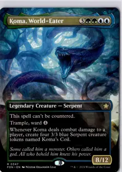 Koma, World-Eater (Borderless) Foundations Regular NM R 0347 - Image 1