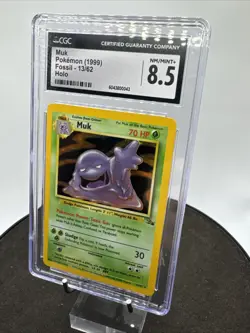 CGC 8.5 Muk 1999 Fossil - Unlimited 13/62 Holo Rare Pokemon Card - Image 5