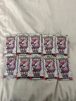 ***LOT x10*** Pokemon TCG ~ Scarlet & Violet 151 Booster Pack ~ Factory Sealed - Image 1