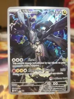 N's Zekrom Ascended Heroes Pokemon Center Stamped ETB promo #031 - Image 1
