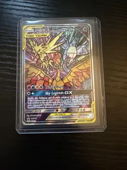 2016 Pokemon Promo Stained Glass Articuno Zapdos Moltres SM120 - Image 1