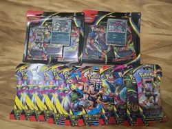 Sealed Pokemon Mega Evolution and Phantasmal Sleeves/ 3 Packs Blister-Lot Bundle - Image 1