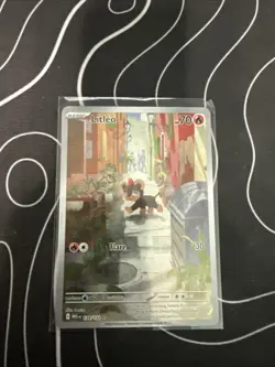 Pokemon TCG Litleo 139/132 Me01 Mega Evolution Full Art Holo Illustration Rare - Image 1